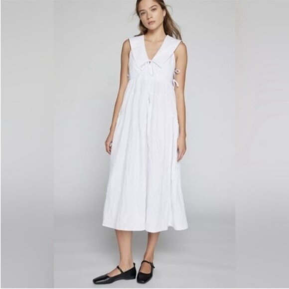 Kimchi Blue Dresses & Skirts - Elegant White Sleeveless Dress Anthropology